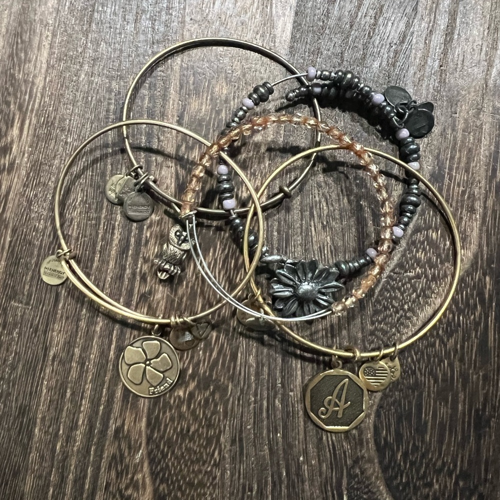Alex & Ani Bracelets Set Of 5 B50